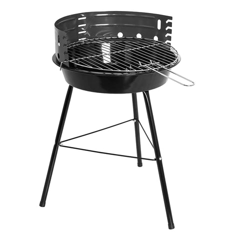 Product image of Outdoor grill with glove. Part of the outdoor . Features: • Material: steel • Size: 47*36*56 cm • Accessories, features: • Chrome grill grid Ø33 cm • Enamel coated firebowl Ø38*7 cm • 1 pc textil glove. (Studio view). Official Berlinger Haus product, boosted by Promintra sl.