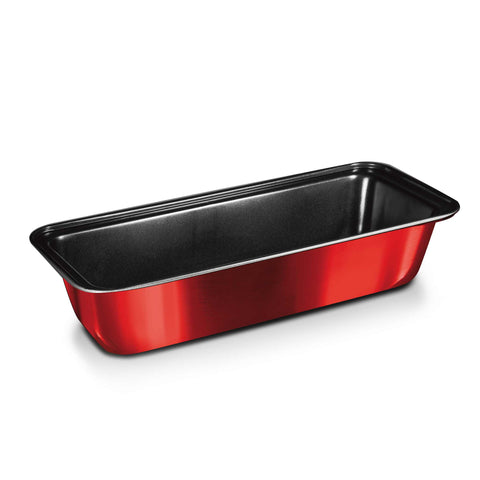 Product image of Loaf pan. Part of the Metallic Line Burgundy Edition . Features: • Material: carbon steel with titan non-stick coating • Size: 32*13,5*6,5 cm • Color: metallic burgundy • NEW NON-STICK BOTTOM COATING. (Studio view). Official Berlinger Haus product, boosted by Promintra sl.