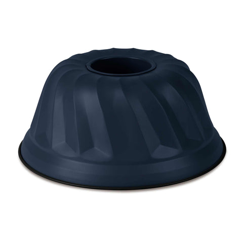 Product image of Bundt pan 25cm. Part of the Deep Sea Collection . Features: • Material: carbon steel with titanPro non-stick coating • Size: 25*10,5 cm • Color: matt blue. (Studio view). Official Berlinger Haus product, boosted by Promintra sl.