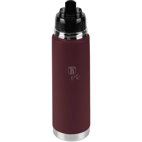 Product image of Vacuum flask 0,75L. Part of the Leonardo Collection . Features: • Material: inner body 18/10 stainless steel with matt powder coating • Capacity: 0,75 L • Color: matt bordeaux • Packing: half giftbox. (Studio view). Official Berlinger Haus product, boosted by Promintra sl.