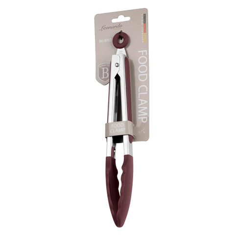 BH/8760, Pinza para alimentos, Burdeos mate, Utensilios de cocina, Pinzas