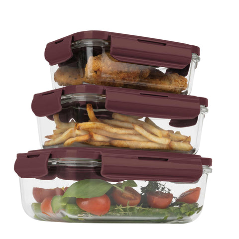 Juego De 3 Recipientes De Vidrio Para Alimentos, Imagen conceptual