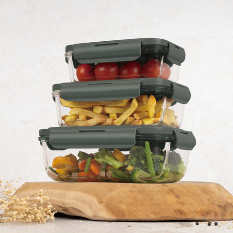 Juego De 3 Recipientes De Vidrio Para Alimentos, Imagen lifestyle