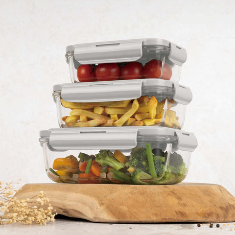 Juego De 3 Recipientes De Vidrio Para Alimentos, Imagen lifestyle