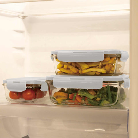 Juego De 3 Recipientes De Vidrio Para Alimentos, Imagen lifestyle