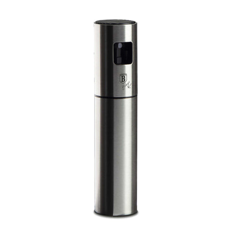 Product image of Stainless steel oil spray. Part of the kitchen accessories . Features: • Material: stainless steel • Capacity: 100 ml. (Studio view). Official Berlinger Haus product, boosted by Promintra sl.