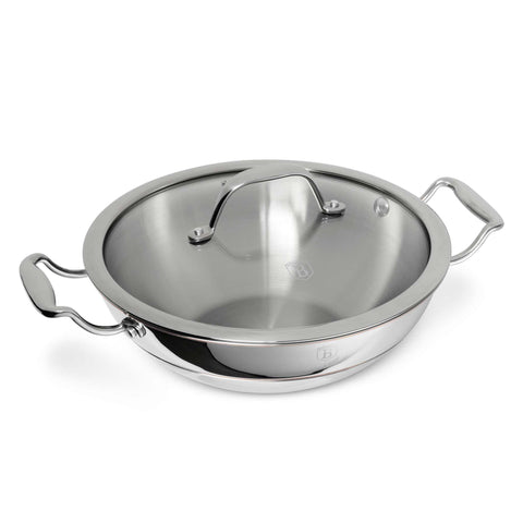 BH/8812, Wok with lid 24cm, stainless-steel,copper, 24 cm wok with lid, wok, wok with lid, cookware, cooking