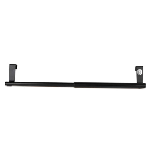 Product image of Dishcloth hanger extendable. Part of the Black Vantage Collection/Matte Black Collection/Black Silver Collection/Eternal Collection . Features: • Material: stainless steel • Folding size 23*7 cm • Opening size: 40*7 cm • Color: stainless steel. (Studio view). Official Berlinger Haus product, boosted by Promintra sl.