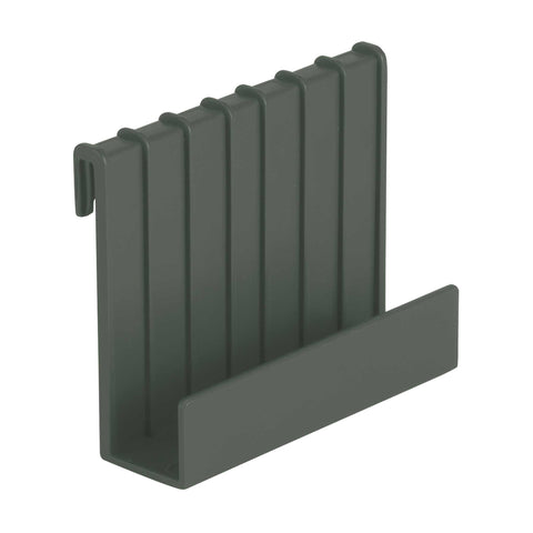 Product image of Hanging bin 7L. Part of the Matte Green Collection . Features: • Material: plastic, thermoplastic rubber • Size: 24*15,6*26,6 cm, 7L • Color: green. (Studio view). Official Berlinger Haus product, boosted by Promintra sl.