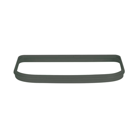 Product image of Hanging bin 7L. Part of the Matte Green Collection . Features: • Material: plastic, thermoplastic rubber • Size: 24*15,6*26,6 cm, 7L • Color: green. (Studio view). Official Berlinger Haus product, boosted by Promintra sl.