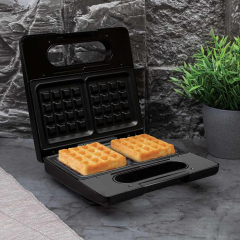 BH/9146, Waflera, Negro, Oro rosa, Sandwichera eléctrica, Parrilla eléctrica, Waflera eléctrica, Electrodomésticos de cocina