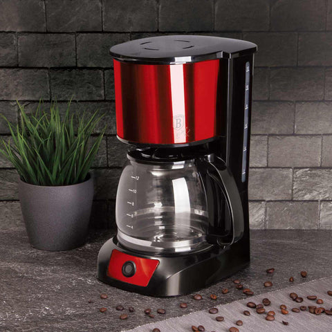 BH/9158, Cafetera eléctrica, burdeos, rojo, cafetera eléctrica, eléctrica, cafetera eléctrica,Berlinger Haus, Promintra