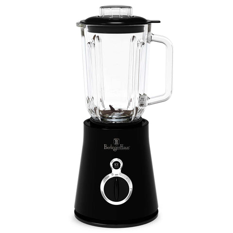 BH/9442, Batidora de vaso con jarra de vidrio de 1,5 l, color negro y plateado, batidora de vaso, eléctrica, batidora de vaso, batidora, turmix, Berlinger Haus, Promintra