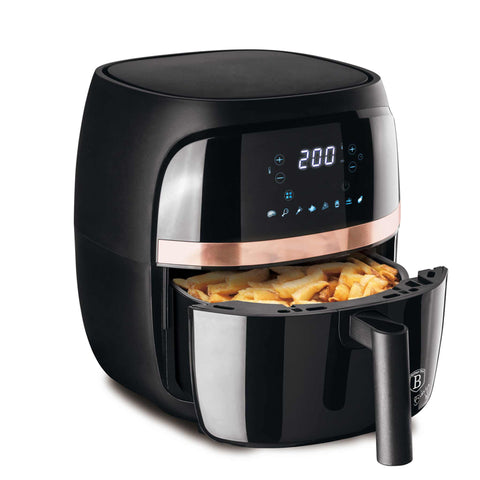 BH/9445, Freidora de aire de 3,2 L, Negra, Oro rosa, Freidora de aire, Eléctrica, Freidora de aire digital, Freidora de aire, Freidora sin aceite, Electrodomésticos de cocina