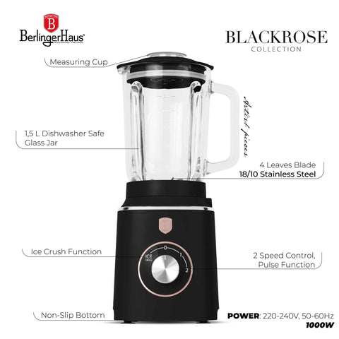 Batidora De Mesa Con Jarra De Cristal De 1,5L 1000W, Imagen conceptual