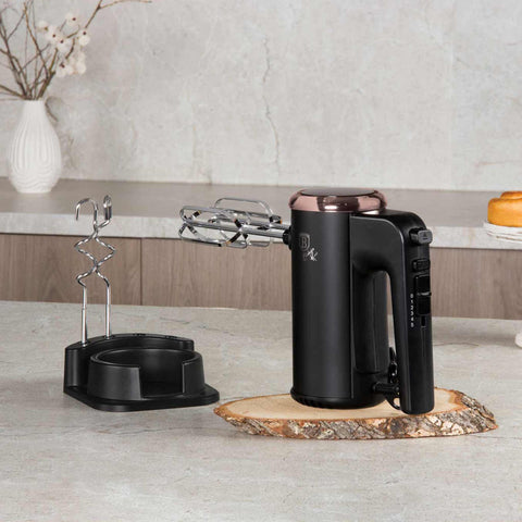 BH/9475, Batidora de mano con soporte, Negra, Oro rosa, Eléctrica, Batidora de mano, Electrodomésticos de cocina