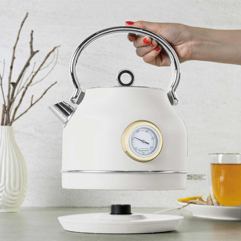 BH/9515, Hervidor eléctrico con termómetro, Crema mate, Hervidor eléctrico k., Eléctrico, Electrodomésticos de cocina, Hervidor