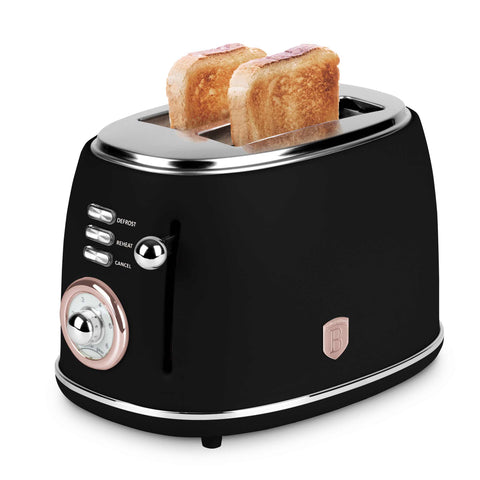 BH/9517, Tostadora, Negra, Oro Rosa, Tostadora B., Eléctrica, Dos Rebanadas, Electrodomésticos de Cocina