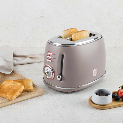 BH/9518, Tostadora, Color Topo Mate, Tostadora B., Eléctrica, Dos Rebanadas, Electrodomésticos de Cocina