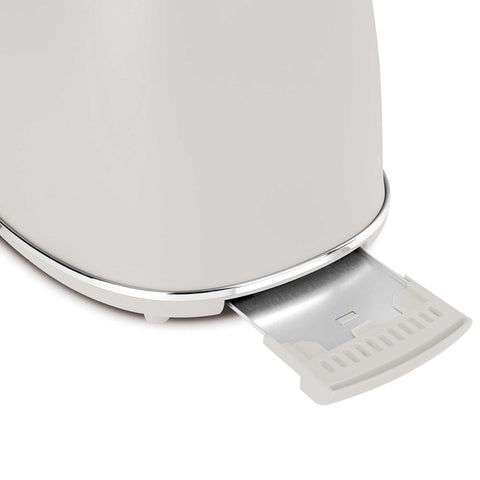 Product image of Toaster. Part of the Sahara Collection . Features: • Material: metal, aluminium • Voltage: 220-240 V, 50/60Hz • Power: 850W • Length of power cord: 80 cm • Color: matt cream. (Studio view). Official Berlinger Haus product, boosted by Promintra sl.