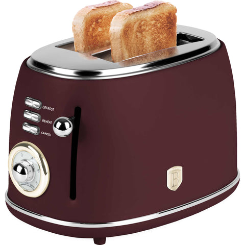 BH/9520, Tostadora, Burdeos mate, Tostadora eléctrica, Dos rebanadas, Electrodomésticos de cocina