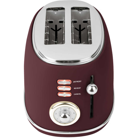 BH/9520, Tostadora, burdeos mate, tostadora, eléctrica, tostadora, dos rebanadas, Berlinger Haus, Promintra