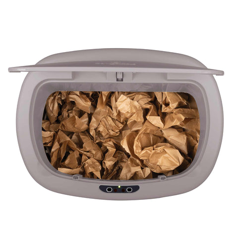 BH/9523, Cubo de basura con sensor de 58 l, color topo mate, cubo de basura con sensor, eléctrico/batería, cubo de basura, cubo de basura, utensilios de cocina