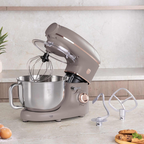 BH/9530, Robot de cocina multifunción 4 en 1, color topo mate, robot de cocina, multiusos, eléctrico, batidora de pie, robot de cocina, electrodomésticos de cocina