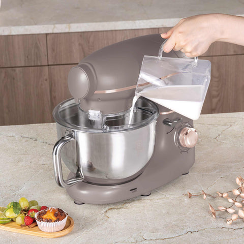 BH/9530, Robot de cocina multifunción 4 en 1, color topo mate, robot de cocina, multiusos, eléctrico, batidora de pie, robot de cocina, electrodomésticos de cocina