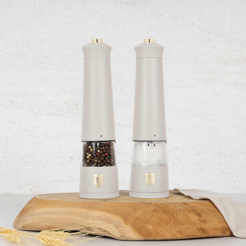 BH/9545,BH/9545N,Juego de 2 molinillos eléctricos de sal y pimienta,Crema mate,Juego de molinillos de sal y pimienta,eléctrico/batería,Juego de molinillos eléctricos de sal y pimienta,Juego de molinillos de sal y pimienta,Aparatos de cocina,Molinillo de sal y pimienta
