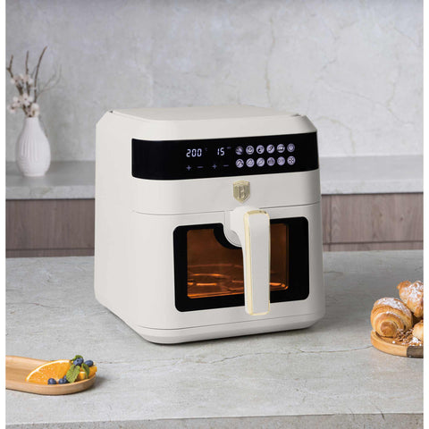 BH/9546, Freidora de aire de 6,3 L con ventana visible, color crema mate, freidora de aire eléctrica, freidora de aire digital, freidora de aire sin aceite, freidora de aire con ventana, electrodomésticos de cocina