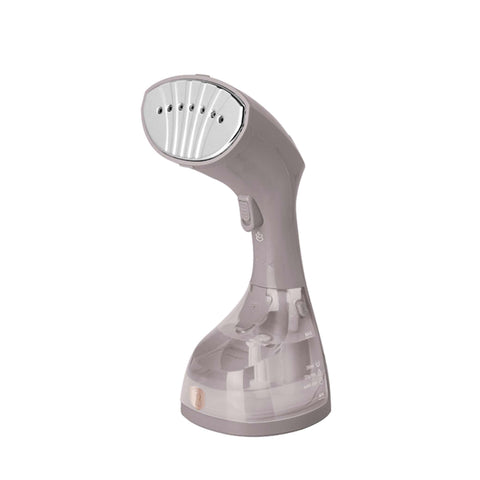 Product image of Garment steamer. Part of the Taupe Collection . Features: • 220-240V, 50/60Hz, 1500 W • Stainless steel soleplate • Removable water tank capacity: 250 ml • Accessory: fabric brush • Length of power cord: 1.... (Studio view). Official Berlinger Haus product, boosted by Promintra sl.