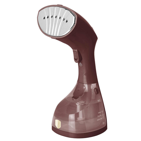 Product image of Garment steamer. Part of the Leonardo Collection . Features: • 220-240V, 50/60Hz, 1500 W • Stainless steel soleplate • Removable water tank capacity: 250 ml • Accessory: fabric brush • Length of power cord: 1.... (Studio view). Official Berlinger Haus product, boosted by Promintra sl.