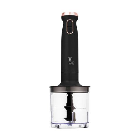 BH/9561, batidora de mano 6 en 1, color negro y oro rosa, eléctrica, de inmersión, con soporte, electrodomésticos de cocina