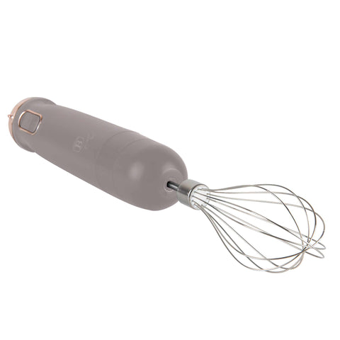 BH/9562, batidora de mano 6 en 1, color topo mate, eléctrica, de inmersión, con soporte, electrodomésticos