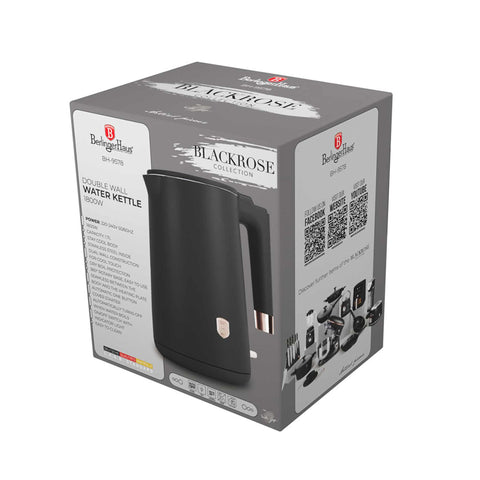 BH/9578, Hervidor de doble pared, Negro, Oro rosa, Hervidor eléctrico j., Eléctrico, Hervidor eléctrico de doble pared, Electrodomésticos de cocina, Hervidor