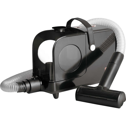 Product image of Pet grooming vacuum cleaner. Part of the Black Rose Collection . Features: • Power: 220-240V, 50-60Hz, 350W • Dust capacity: 2,2L • Accessories: • Hair remover roller • Crevice tool • Deshedding brush • Grooming brush • El.... (Studio view). Official Berlinger Haus product, boosted by Promintra sl.
