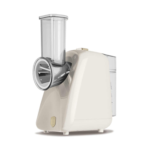 Product image of Electric salad maker. Part of the Sahara Collection . Features: • Material: stainless steel and plastic • 220-240V,50/60Hz, 150 W • Includes 5 types accessories for ripple cuts and thick slices • Length of power.... (Studio view). Official Berlinger Haus product, boosted by Promintra sl.
