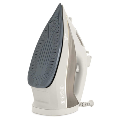 Product image of Iron. Part of the Sahara Collection . Features: • 220-240V, 50/60Hz, 2200 W • Functions: Dry/Steam/Burst/Spray/Self clean • Water tank capacity: 300 ml • Soleplate size: 22.4*12.3 cm • Length of .... (Studio view). Official Berlinger Haus product, boosted by Promintra sl.