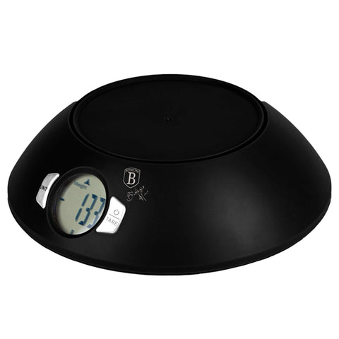 BH/9618, Balança de cozinha com tigela, Preto fosco, Elétrica/a bateria, Balança de cozinha digital com tigela