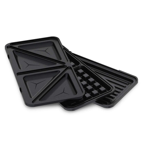 BH/9638, sandwichera 3 en 1 con placas desmontables, negro mate, sandwichera 3 en 1, eléctrica, sandwichera eléctrica, prensa para paninis, panini maker, grill, waflera, multifuncional, electrodomésticos de cocina, sandwichera