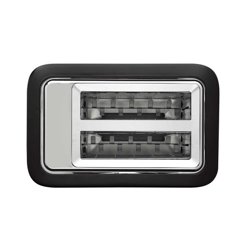 Product image of Digital toaster. Part of the Black Vantage Collection/Matte Black Collection/Black Silver Collection . Features: • Material: stainless steel with plastic housing • 220-240V 50/60 Hz 870W • Size: 27,8*16,6*19,1 cm • Length of power cord: 75 cm • Color: black- s.... (Studio view). Official Berlinger Haus product, boosted by Promintra sl.