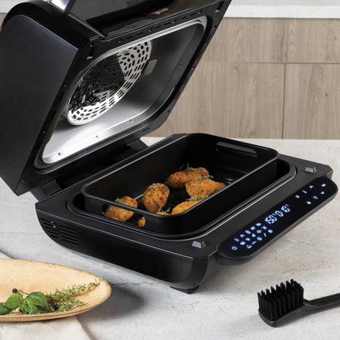 grills & bbq,air grill, Imagen tipo estilo de vida: detalles y funciones.