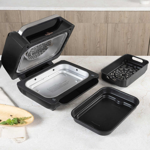 grills & bbq,air grill, Imagen tipo estilo de vida: detalles y funciones.