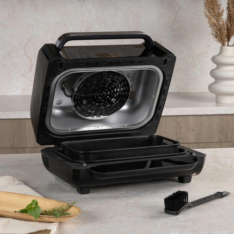 grills & bbq,air grill, Imagen tipo estilo de vida: detalles y funciones.