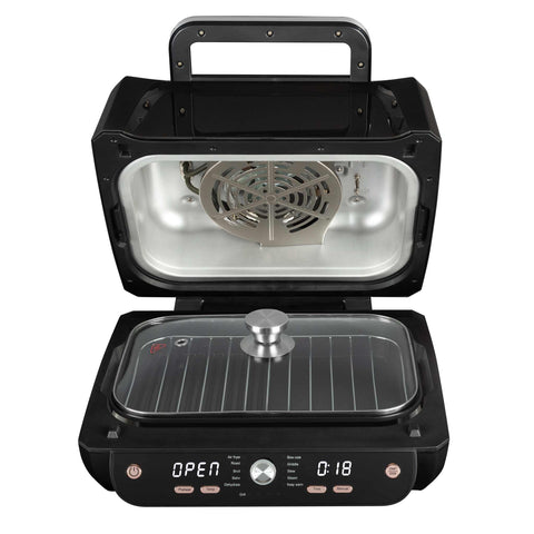 BH/9668, Parrilla de aire con ventana 12 en 1, Negro, Oro rosa, Parrilla de aire, Eléctrica, Parrilla de aire digital con ventana, Parrillas y barbacoa