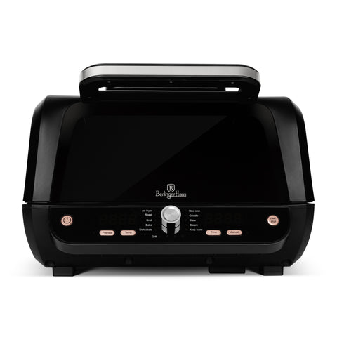 Air Grill, BH/9668, Black Rose Collection, con ventana, digital, ekitchen, eléctrica, Grills & BBQ, negra, oro rosa, Rejilla de aire con ventana 12 en 1