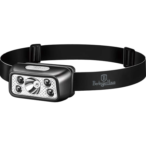 BH/9683, Linterna frontal, linterna frontal para exteriores, Linterna frontal recargable para exteriores, negra, outdoor, Outdoor & Camping