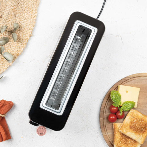 BH/9685, Tostadora, Negra, Oro Rosa, Tostadora con ranura larga, Eléctrica, Ranura larga, Electrodomésticos de cocina