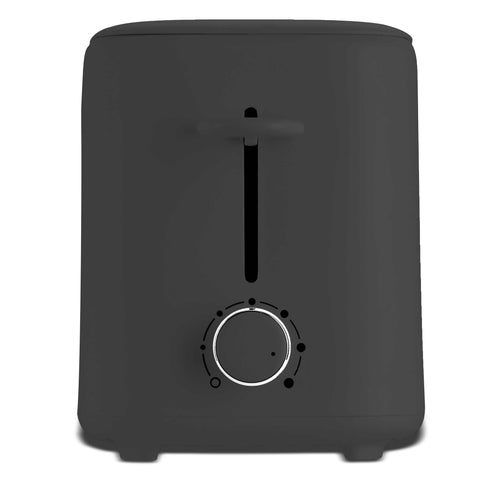 Product image of Toaster with cover. Part of the Anthracite Collection . Features: • Material: stainless steel with plastic housing • 220-240V 50/60 Hz 750W • Color: matt anthracite. (Studio view). Official Berlinger Haus product, boosted by Promintra sl.